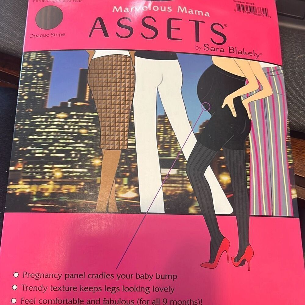 Spanx Assets Marvelous Mama Black Maternity Tights Size 4